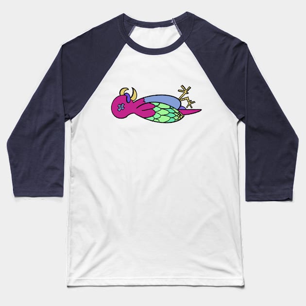 Dead Parrot Baseball T-Shirt by Skipper Kevin